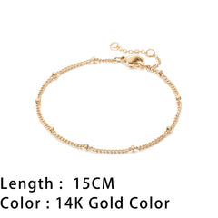 Snake Chain Bracelets Gold Plated Stainless Steel