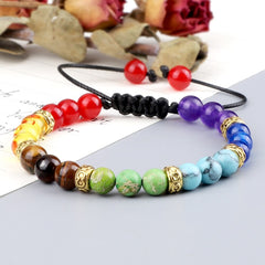 7 Chakra Reiki Healing Beads Bracelets 4 6mm Stone Beaded