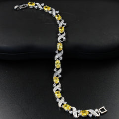 Rhinestone Chain Bracelet