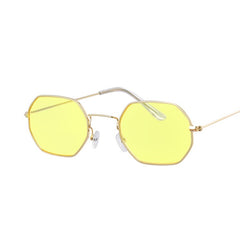 Square Metal Mirror Sunglasses for Women