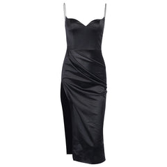 Laraine Satin midi dress