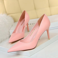 High Heels Shoes Black Pink White Shoes Stiletto Heels