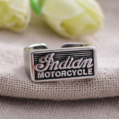 Indian Motorcycle Letter Thai Silver Finger Ring