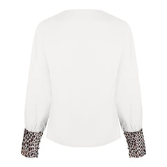 V-Neck Leopard Printed Shirts Summer Hot Top