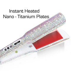 Rhinestone Flat Iron Titanium Hair Straightener