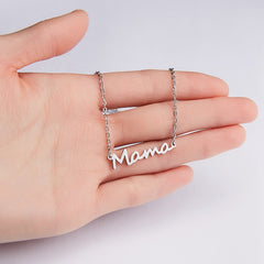 Mother Day Mama Letter Pendant Necklace