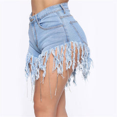 Lola tassel denim shorts