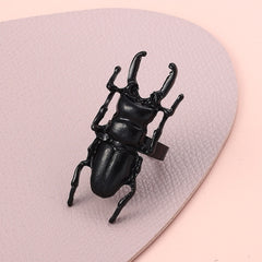 RM032  New Personality Cartoon Insect Beetle Alloy Finger Rings Popular Accessories Wholesale