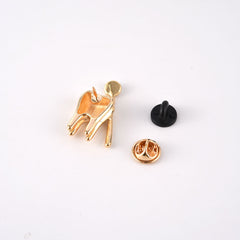 2 Color Classic Medical Cute Tooth Shape Brooch Zinc Alloy Gold Color Pin Dentist Nurse Enamel Pins Backpack Badge Women Gift