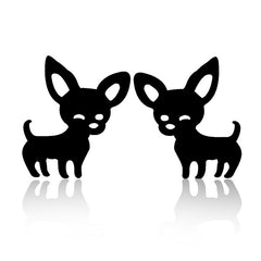 Chihuahua Stainless Steel Earrings