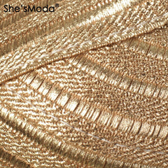 She&#39;sModa Luxury Gold Bandage Slash Neck Slim Women&#39;s Spandex Cropped Tops Vest Tank