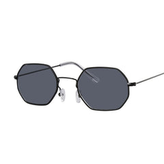 Square Metal Mirror Sunglasses for Women