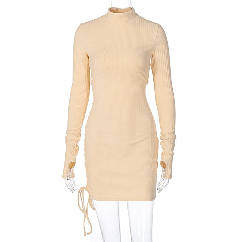 Chicology Long Sleeve Sweater Dress Mini Bodycon Sexy Dress