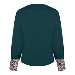 V-Neck Leopard Printed Shirts Summer Hot Top