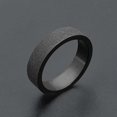 Simple 3mm 5mm Woman Men&#39;s Couple Black Titanium Ring Matte Finished Finger Ring Jewelry for Male Wedding Bands Gift