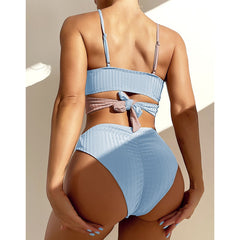 High Waist Swimwear Women Swimsuit - New Wrap Beachwear