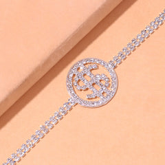 Rhinestone Dollar Sign Anklet