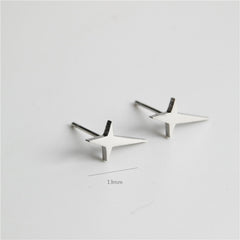 2023 Stainless Steel Earrings Geometric Women Men Hip hop Black Star Ghost Spike Stud Earring Fashion Jewelry Best Gift пирсинг