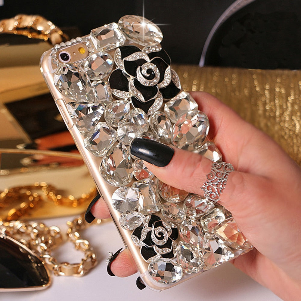 Fox Rhinestone Case Bling Cover coque for iPhone