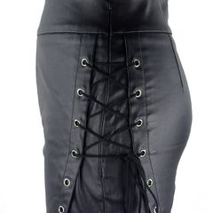 Leather Leggings Y2K Gothic Black Pencil Pants