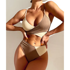 High Waist Swimwear Women Swimsuit - New Wrap Beachwear