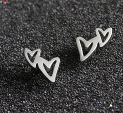 2023 Stainless Steel Earrings Geometric Women Men Hip hop Black Star Ghost Spike Stud Earring Fashion Jewelry Best Gift пирсинг