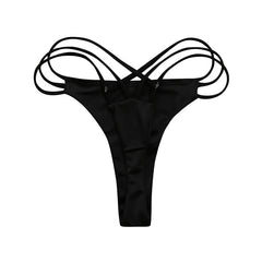 Stylish G-string Cross-Strap Bikini Bottoms