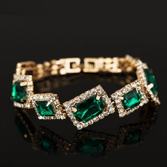 Green Crystal Stone Bracelet