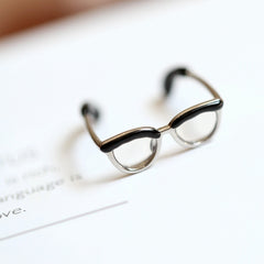 Trendy Cute Glasses Ring