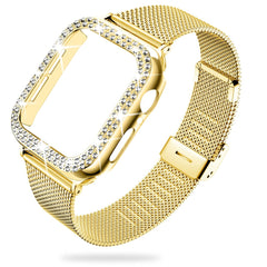 Diamond Case+Metal Strap For iWatch Band