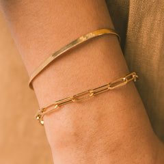 Snake Chain Bracelets Gold Plated Stainless Steel