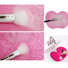 Silicone Makeup Brush Cleaner Scrubber Board Pad