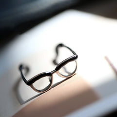 Trendy Cute Glasses Ring