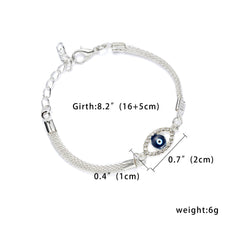 Crystal Turkish Blue Evil Eye Bracelets