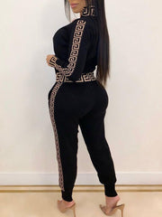 Tracksuits Women Elegant Two-Pieces Suit Sets