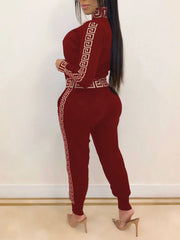 Tracksuits Women Elegant Two-Pieces Suit Sets