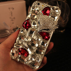 Fox Rhinestone Case Bling Cover coque for iPhone