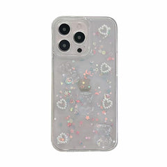 3D Crystal Bear Glitter Phone Case For iPhone