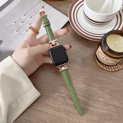 Leather Slim Watchband For Apple Watch