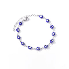 Gothic Evil Eye Bracelets For Women Stainless Steel Turkish Demon Eye