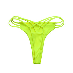 Stylish G-string Cross-Strap Bikini Bottoms