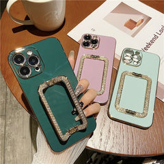 Glitter Square Holder Phone Cases for IPhone