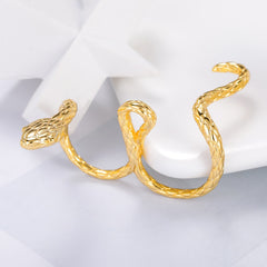 New Style Cupid Heart Arrow Rings For Women Adjustable Two Finger Ring Zircon Charm Jewelry Wedding Couple Gifts BFF