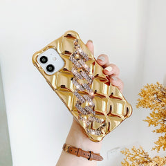 Glitter rhinestones Wrist bracelet Chain Case For iphone