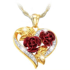 1/3pcs/Set of Rose Flower Jewelry Set for Women Luxury Rose Flower Necklace Earrings for Wedding Jewelry Valentine&#39;s Day Gifts