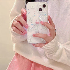 3D Crystal Bear Glitter Phone Case For iPhone