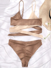 High Waist Swimwear Women Swimsuit - New Wrap Beachwear