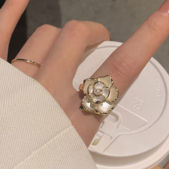 Handmade Rose Ring with pearl