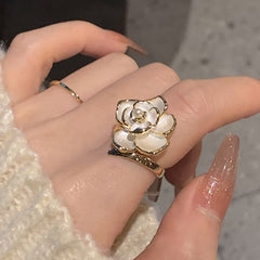 Handmade Rose Ring with pearl