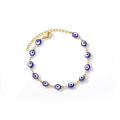 Gothic Evil Eye Bracelets For Women Stainless Steel Turkish Demon Eye